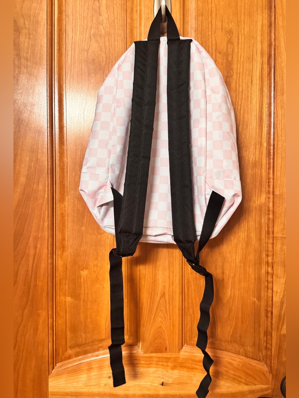Vans Realm Backpack Cloud Pink Checkerboard One Size EUC - Picture 2 of 5